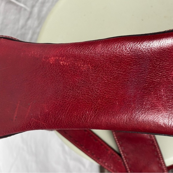 Fossil Oxblood Red Leather Shoulder Bag. Vintage 90s - Picture 12 of 17